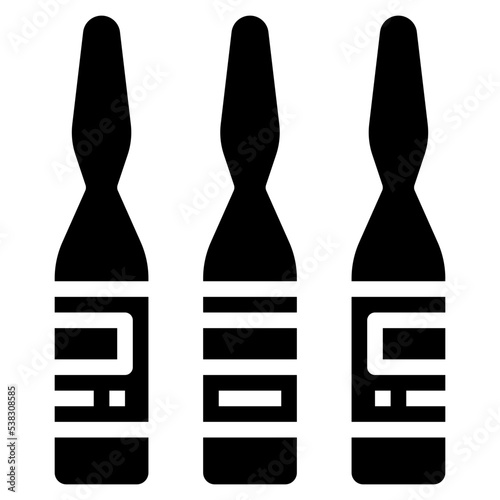 Vaccine bottle icon symbol element