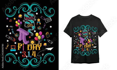 Born On PI T-shirt Design