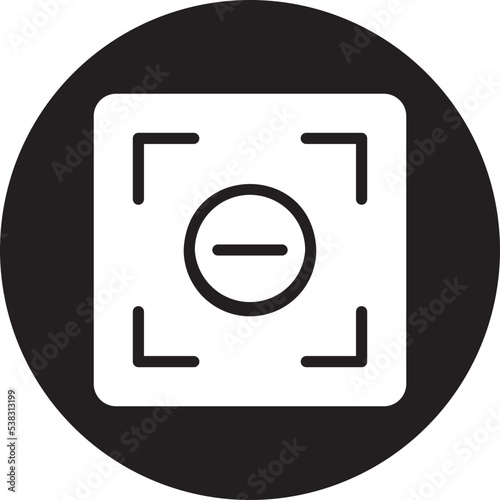 zoom out glyph icon