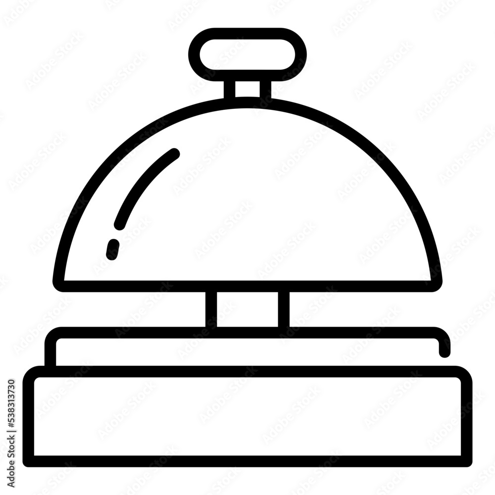 Obraz premium hotel bell icon