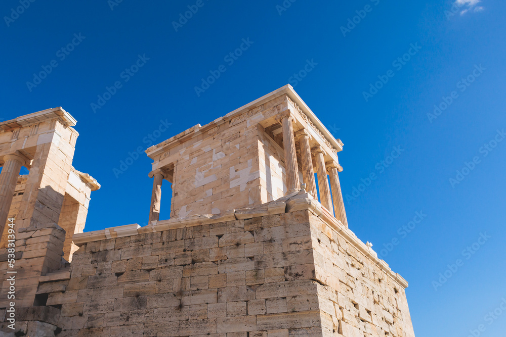The Parthenon, temple on the Athenian Acropolis, Athens, Attica, Greece, beautiful summer view The Parthenon, temple on the Athenian Acropolis, Athens, Attica, Greece, beautiful summer view