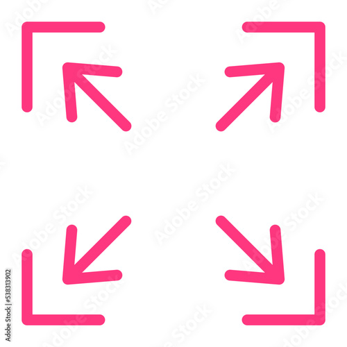 full screen gradient icon
