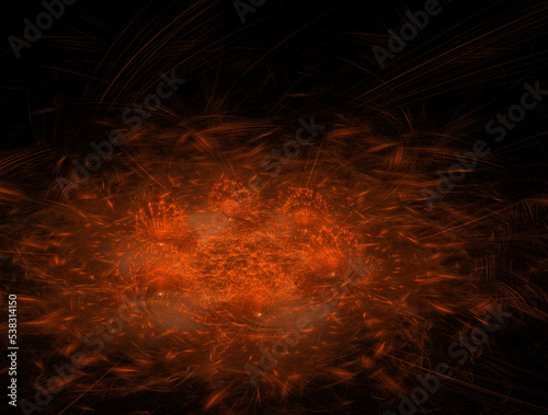 Imaginatory fractal abstract background Image