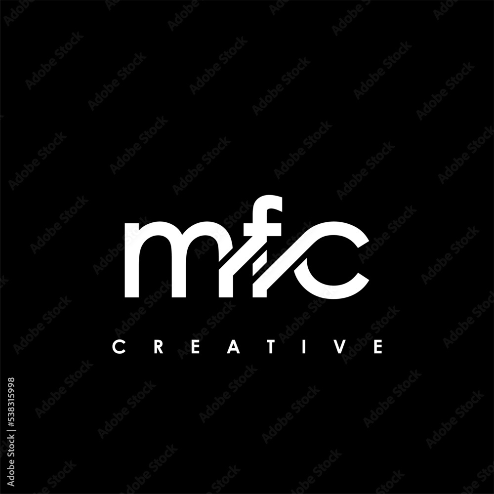 MFC letter logo design on black background. MFC creative initials letter  logo concept. MFC letter design. Stock Vector | Adobe Stock