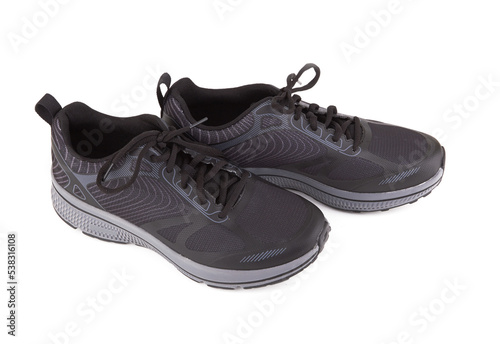 Gray sneakers isolated