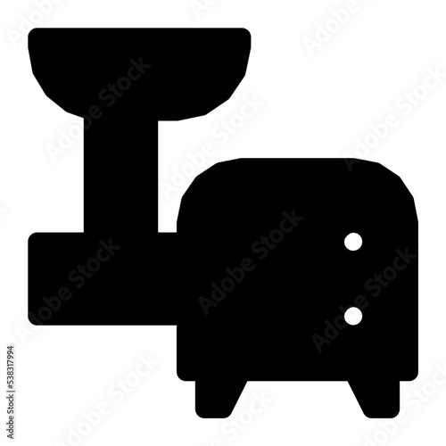 Mincer Machine Vector Icon
