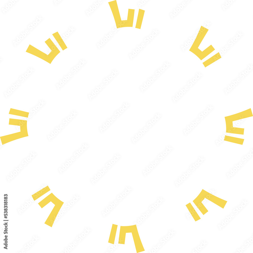 Geometric round frame Geometric round frame