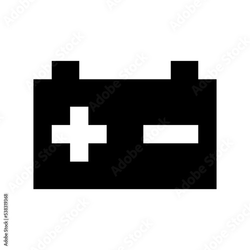 Car Battery Vector Icon 