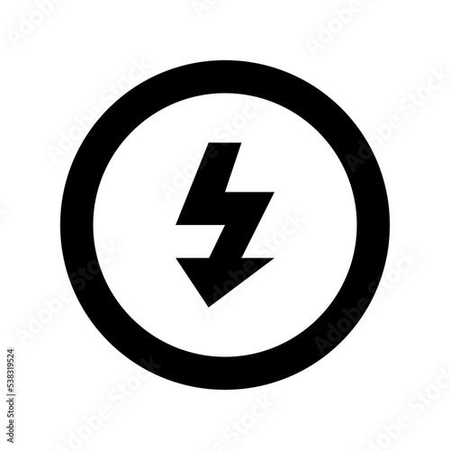 Free Download Thunderbolt Vector Icon - GFXLoad