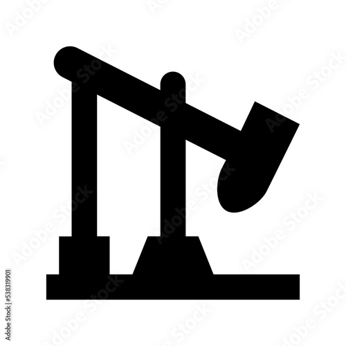 Oil Pump jack Vector Icon
