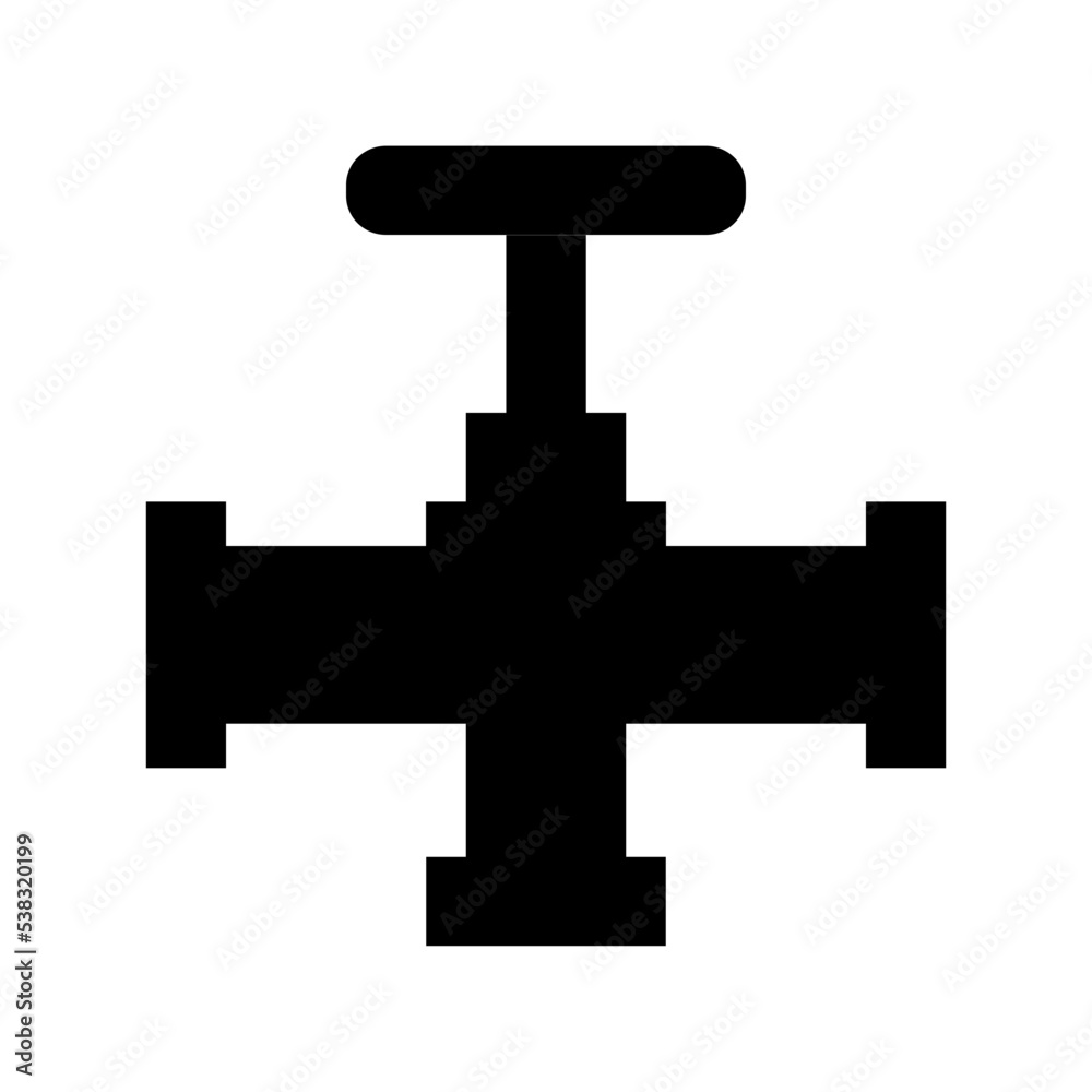 Pipe Valve Vector Icon