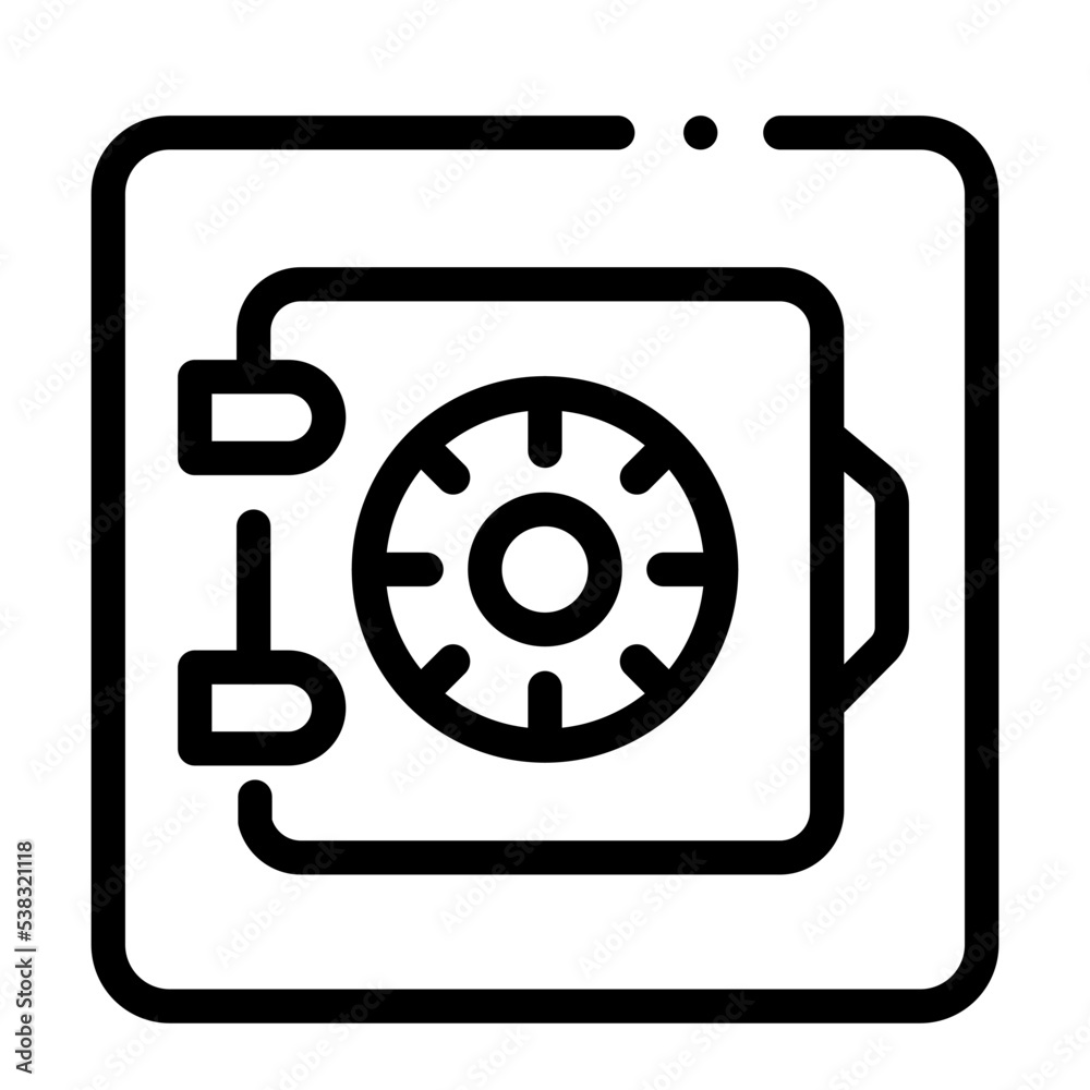 Safety deposit box icon Safety deposit box icon