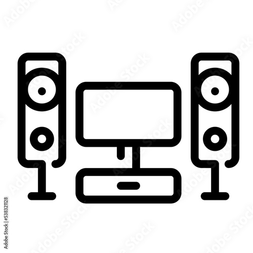 home theater set icon