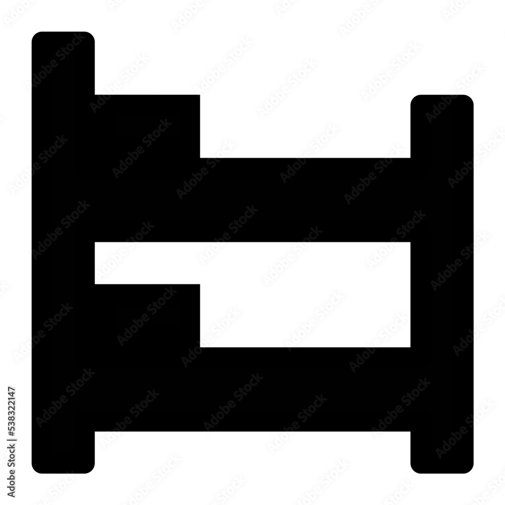 Bunk Bed Vector Icon Bunk Bed Vector Icon