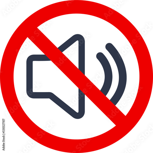 Off sound on phone. Silent mode on the smartphone. Forbidden use cell phone.