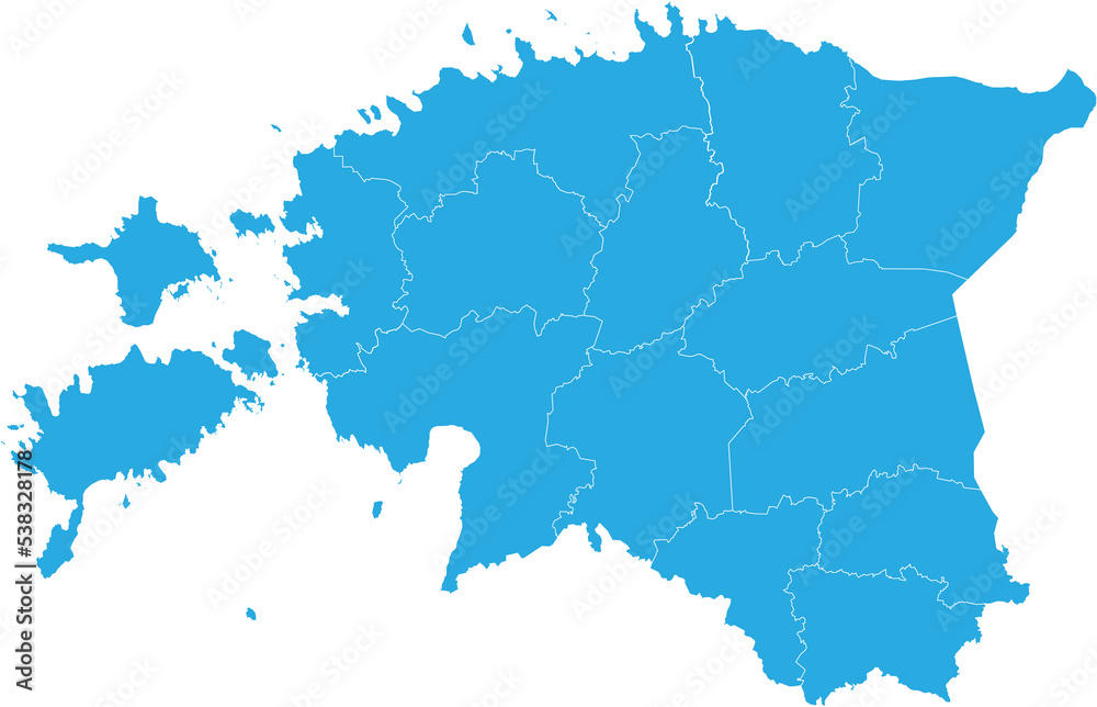 estonia map. High detailed blue map of estonia on transparent background. estonia map. High detailed blue map of estonia on transparent background.