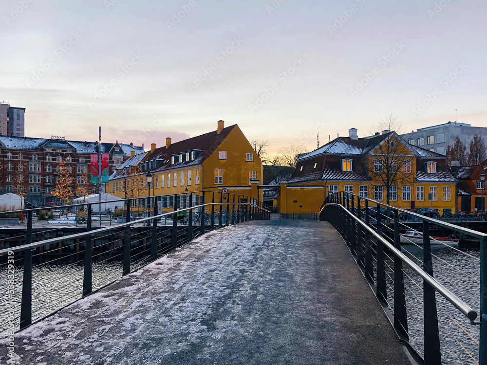 View from a small bridge in Copenhagen