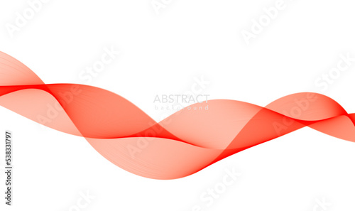 Abstract Pink background with waves, Pink background, Red background © Nadia