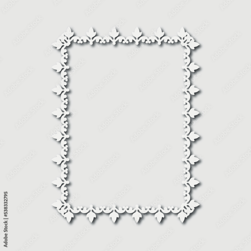 Frame, in the style of an ornament, Vector illustration eps 10, Art.