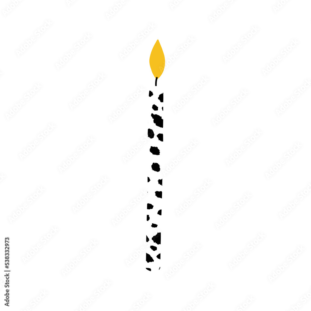 Dalmatian Pattern Candle