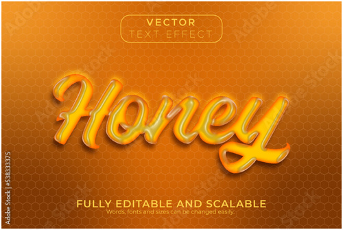 Honey text effect