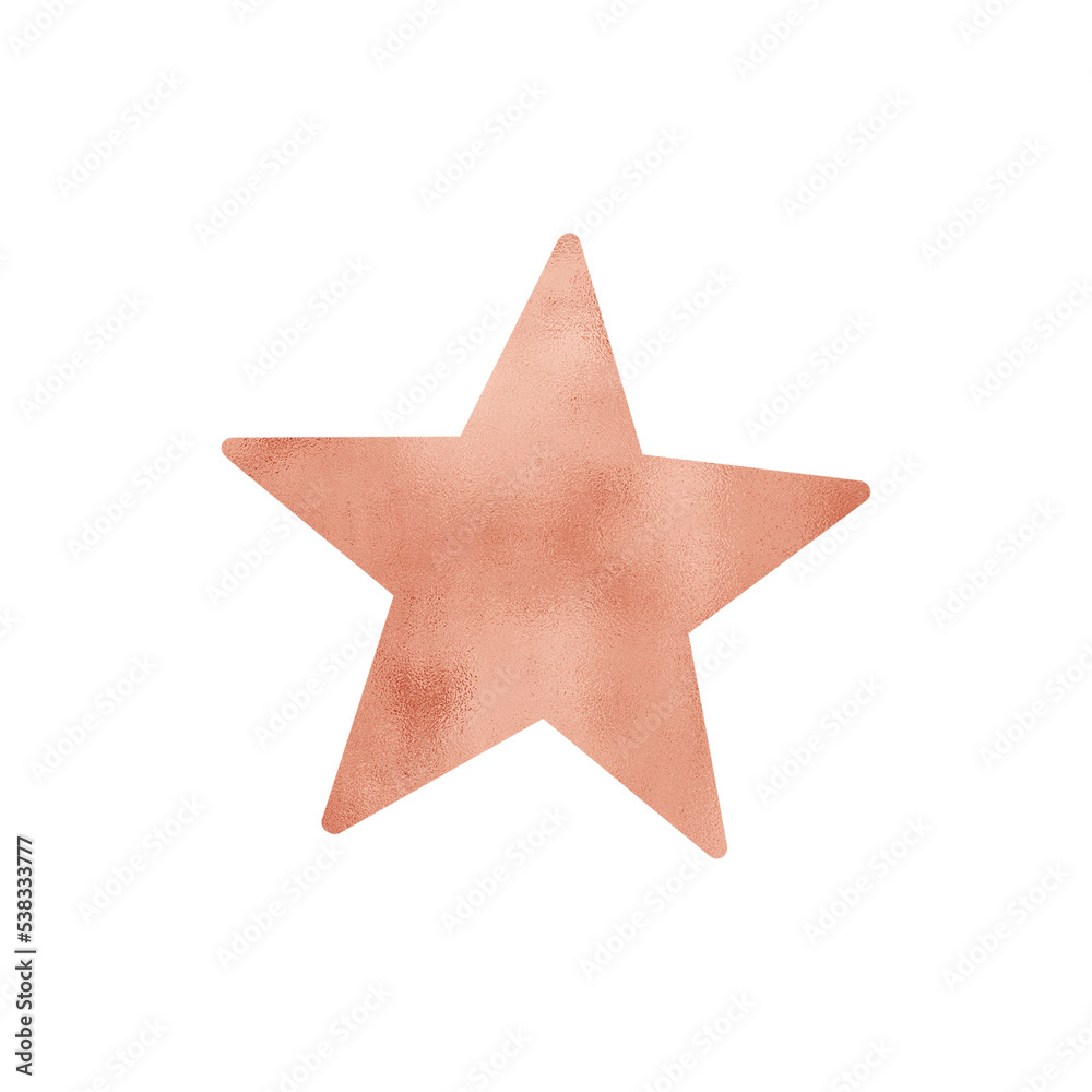 Copper Metallic Star Copper Metallic Star