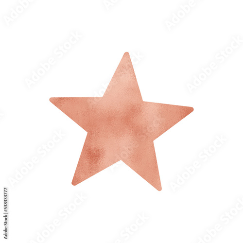 Copper Metallic Star