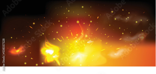  Fire And Sparks Background