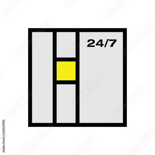 Vector parcel locker icon for your delivery business. 