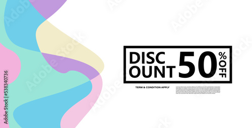 Colorful abstract geometric or fluid banner template. Giveaway, discount, cash back, gift card, and member card bonus design template.