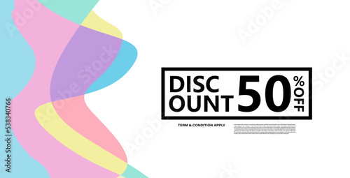 Colorful abstract geometric or fluid banner template. Giveaway, discount, cash back, gift card, and member card bonus design template.