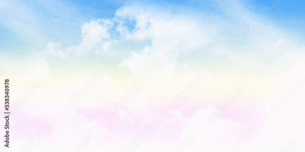 Double exposure of dynamic cloud and sky of paper texture for background Abstract, postcard nature art pastel style, soft and blur focus.