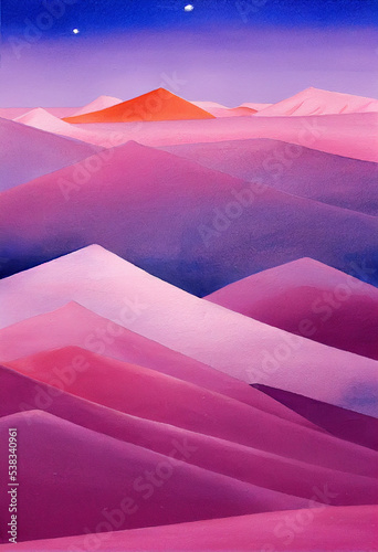 pink desert #538340961