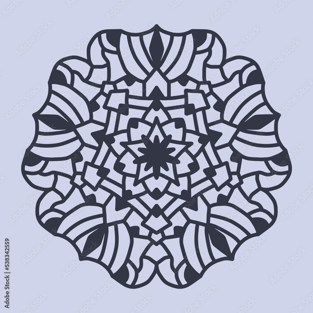 laser cut Mandala pattern.