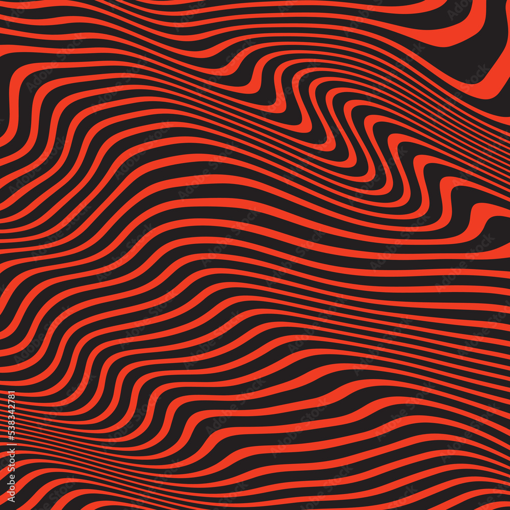 Grange and black abstract line wave Grange and black abstract line wave
