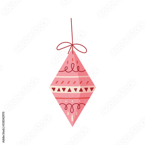 Christmas cute balloon vector illustration