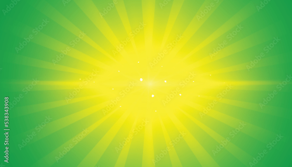 Green background with abstract flare effect design Green background with abstract flare effect design