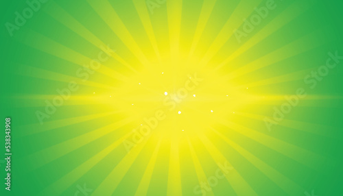 Green background with abstract flare effect design