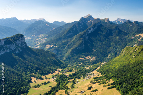 Blick von der Pointe de la Cochette, Parc régional naturel de Chartreuse