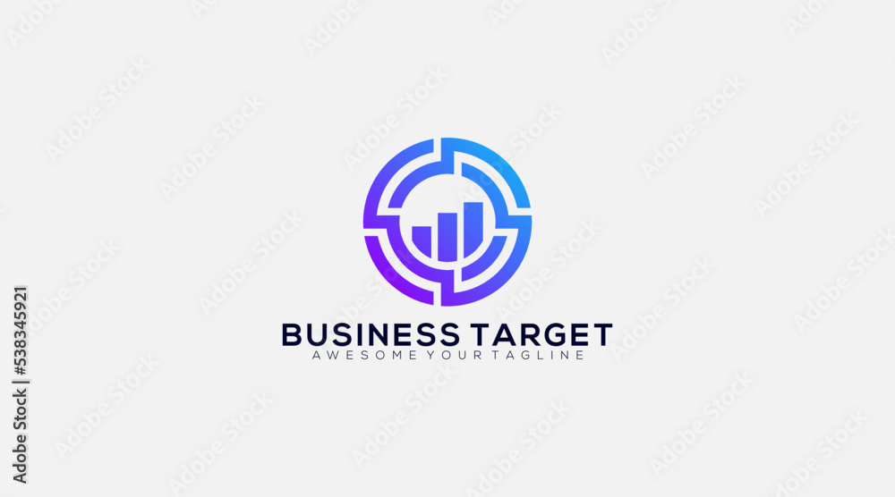creative Business target logo vector design concept illustration creative Business target logo vector design concept illustration