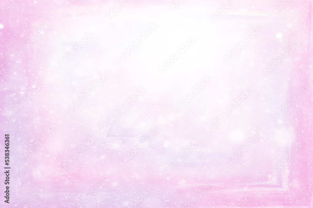 pink abstract background snowfall watercolor