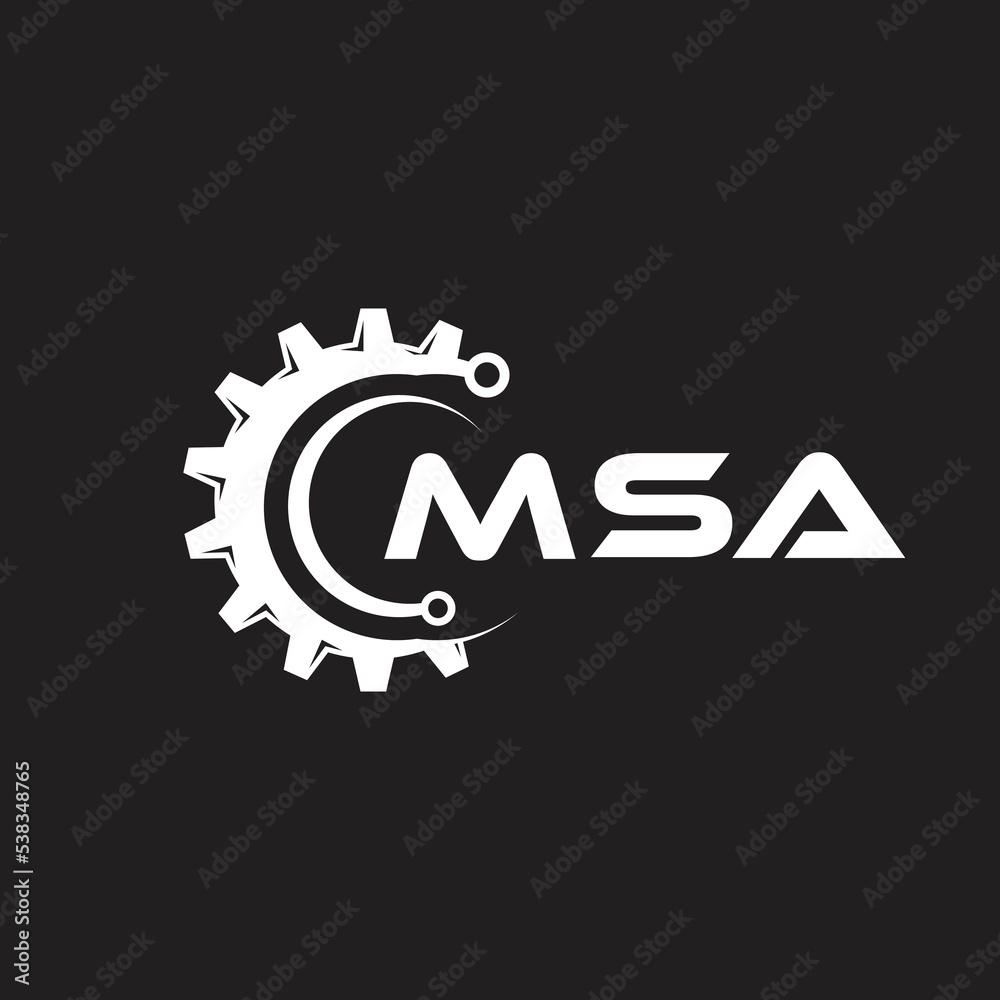 MSA letter technology logo design on black background. MSA creative initials letter IT logo concept. MSA setting shape design.
MSA letter technology logo design on black background. MSA creative initials letter IT logo concept. MSA setting shape design.