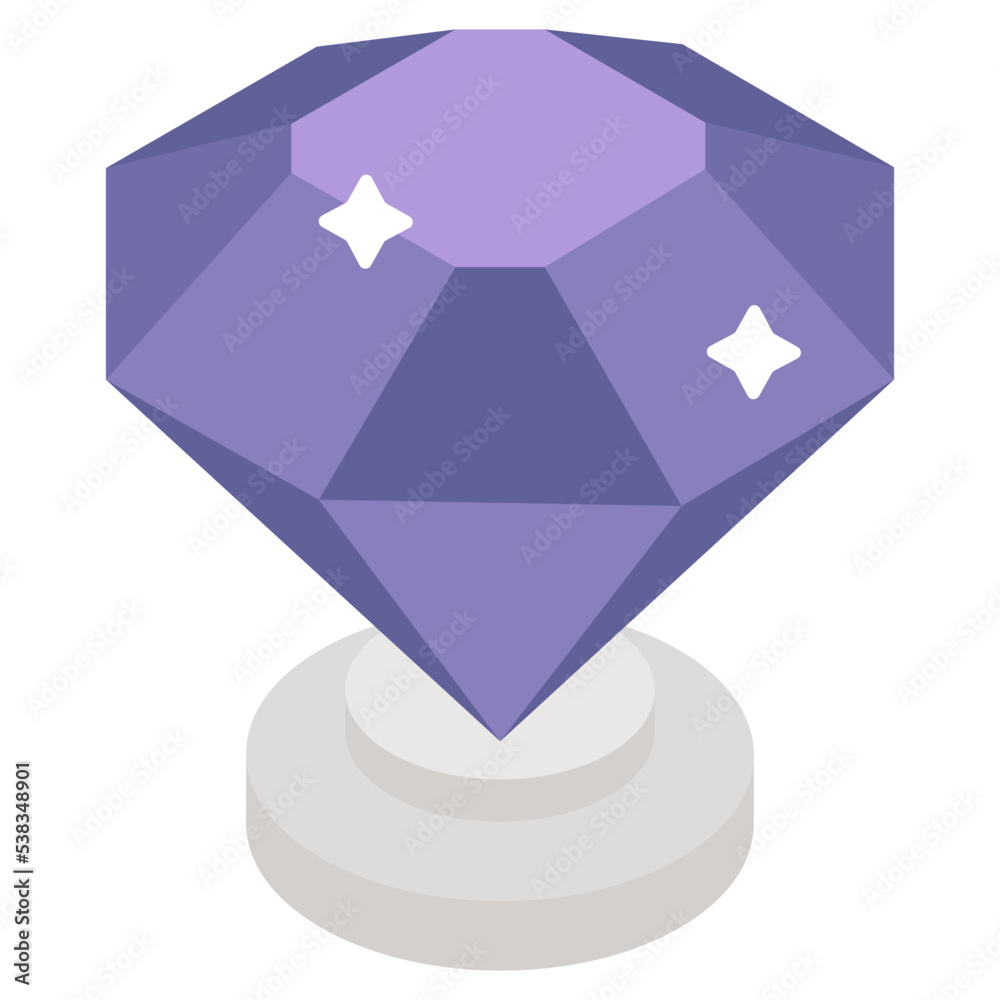 Fototapeta premium An icon design of diamond 