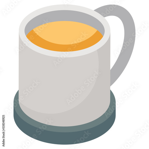 A premium download icon of teacup 