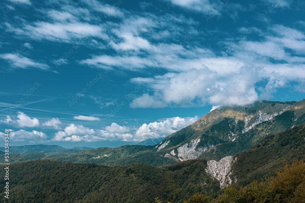 Naklejka premium With september the autumn is coming in the Julian Alps