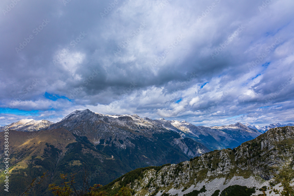 With september the autumn is coming in the Julian Alps With september the autumn is coming in the Julian Alps