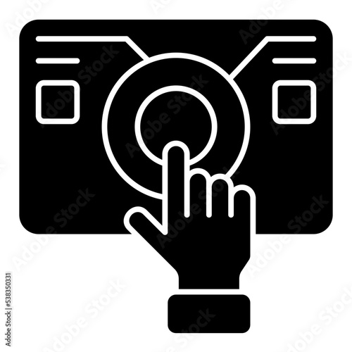 interactive solid icon