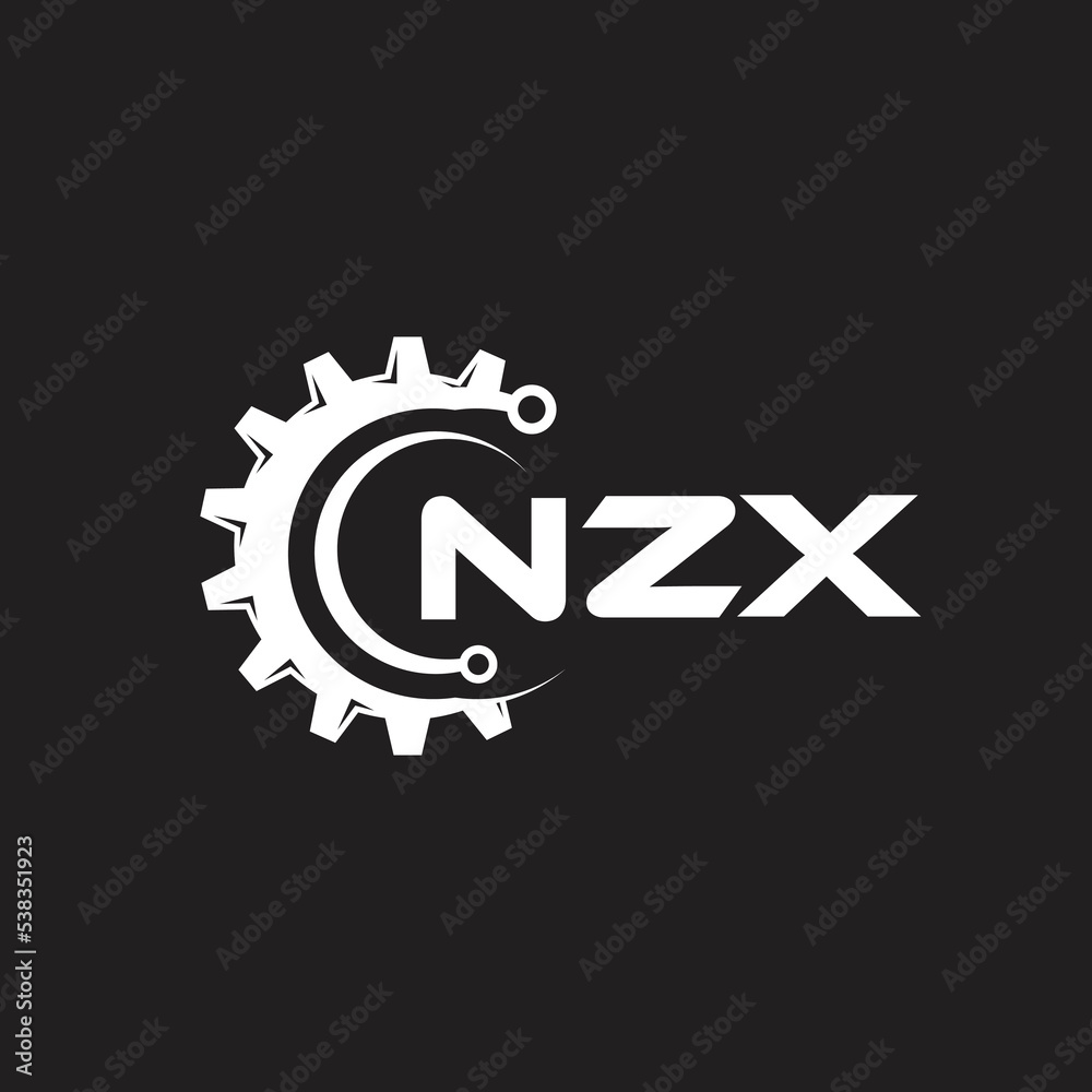 NZX letter technology logo design on black background. NZX creative initials letter IT logo concept. NZX setting shape design.
NZX letter technology logo design on black background. NZX creative initials letter IT logo concept. NZX setting shape design.