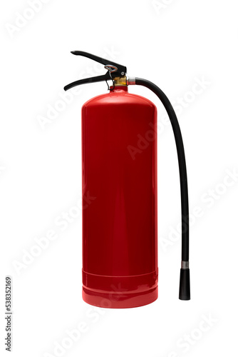 Red fire extinguisher. Isolate on a white back. © solidmaks