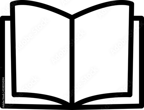  Open book icon vector on white background.eps